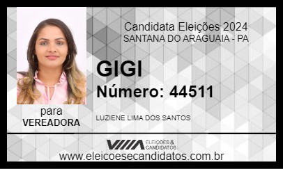 Candidato GIGI 2024 - SANTANA DO ARAGUAIA - Eleições