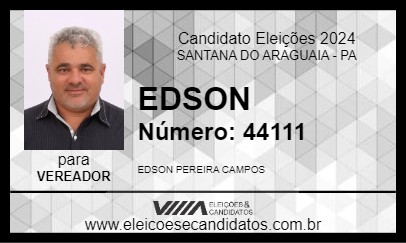 Candidato EDSON 2024 - SANTANA DO ARAGUAIA - Eleições