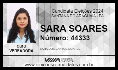 Candidato SARA SOARES 2024 - SANTANA DO ARAGUAIA - Eleições