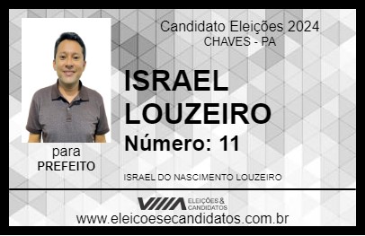 Candidato ISRAEL LOUZEIRO 2024 - CHAVES - Eleições