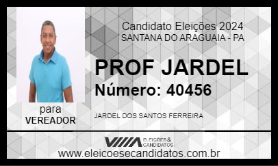 Candidato PROF JARDEL 2024 - SANTANA DO ARAGUAIA - Eleições