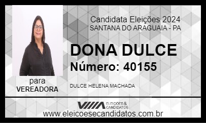 Candidato DONA DULCE 2024 - SANTANA DO ARAGUAIA - Eleições