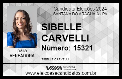 Candidato DRA. SIBELLE 2024 - SANTANA DO ARAGUAIA - Eleições