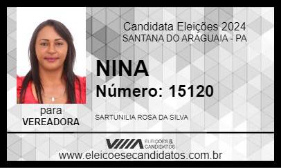 Candidato NINA 2024 - SANTANA DO ARAGUAIA - Eleições