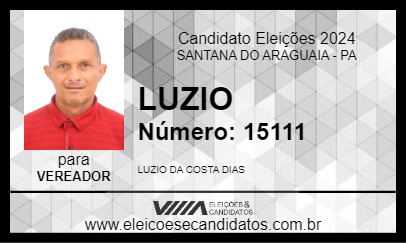 Candidato LUZIO 2024 - SANTANA DO ARAGUAIA - Eleições