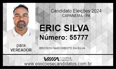 Candidato ERIC SILVA 2024 - CAPANEMA - Eleições