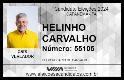 Candidato HELINHO CARVALHO 2024 - CAPANEMA - Eleições