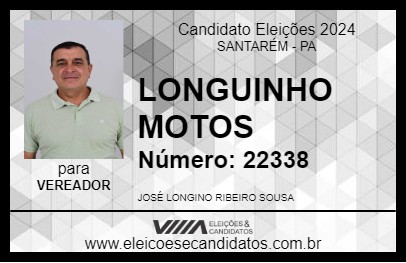 Candidato LONGUINHO MOTOS 2024 - SANTARÉM - Eleições