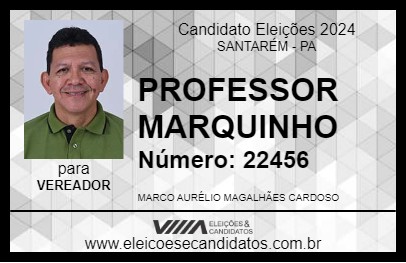 Candidato PROFESSOR MARQUINHO 2024 - SANTARÉM - Eleições