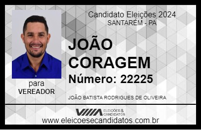 Candidato JOÃO CORAGEM 2024 - SANTARÉM - Eleições