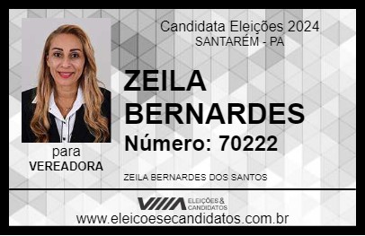 Candidato ZEILA BERNARDES 2024 - SANTARÉM - Eleições