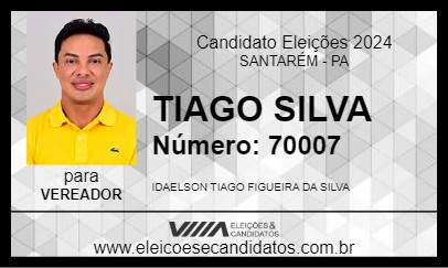 Candidato TIAGO SILVA 2024 - SANTARÉM - Eleições