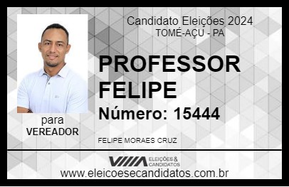 Candidato PROFESSOR FELIPE 2024 - TOMÉ-AÇU - Eleições