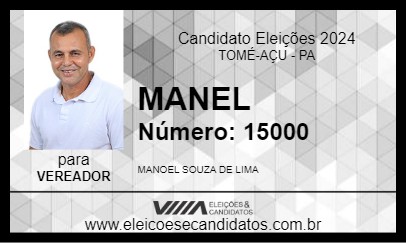 Candidato MANEL 2024 - TOMÉ-AÇU - Eleições