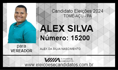 Candidato ALEX SILVA 2024 - TOMÉ-AÇU - Eleições