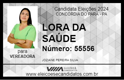 Candidato LORA DA SAÚDE 2024 - CONCÓRDIA DO PARÁ - Eleições