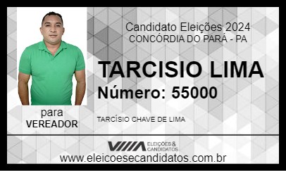 Candidato TARCISIO LIMA 2024 - CONCÓRDIA DO PARÁ - Eleições