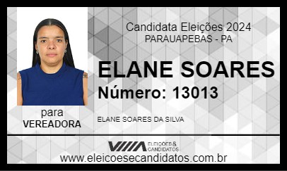 Candidato ELANE SOARES 2024 - PARAUAPEBAS - Eleições