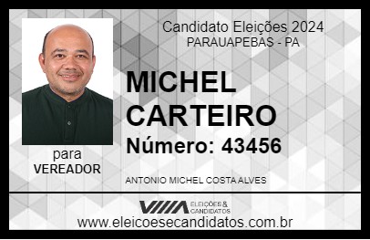 Candidato MICHEL CARTEIRO 2024 - PARAUAPEBAS - Eleições