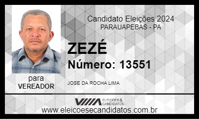 Candidato ZEZÉ 2024 - PARAUAPEBAS - Eleições