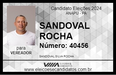 Candidato SANDOVAL ROCHA 2024 - ANAPU - Eleições