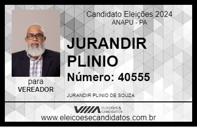 Candidato JURANDIR PLINIO 2024 - ANAPU - Eleições