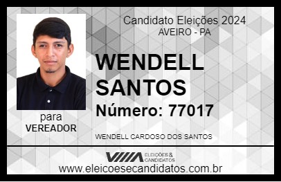 Candidato WENDELL SANTOS 2024 - AVEIRO - Eleições