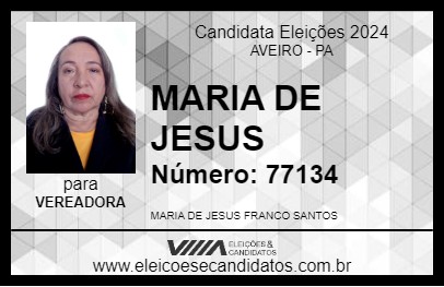 Candidato MARIA DE JESUS 2024 - AVEIRO - Eleições