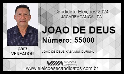 Candidato JOAO DE DEUS 2024 - JACAREACANGA - Eleições