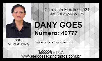 Candidato DANY GOES 2024 - JACAREACANGA - Eleições