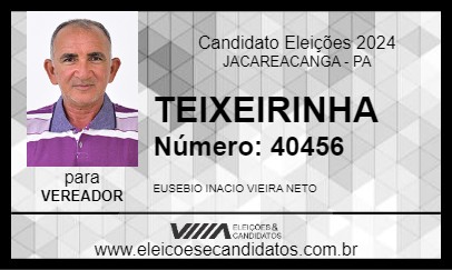 Candidato TEIXEIRINHA 2024 - JACAREACANGA - Eleições