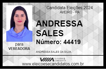 Candidato ANDRESSA SALES 2024 - AVEIRO - Eleições