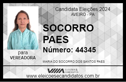 Candidato SOCORRO PAES 2024 - AVEIRO - Eleições