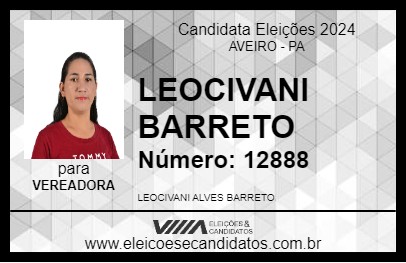 Candidato LEOCIVANI BARRETO 2024 - AVEIRO - Eleições