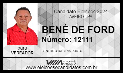 Candidato BENÉ DE FORD 2024 - AVEIRO - Eleições