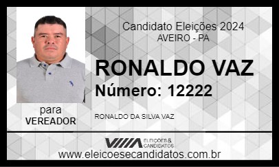 Candidato RONALDO VAZ 2024 - AVEIRO - Eleições