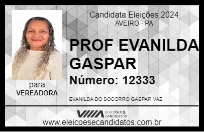 Candidato PROF EVANILDA GASPAR 2024 - AVEIRO - Eleições