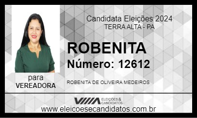 Candidato ROBENITA 2024 - TERRA ALTA - Eleições