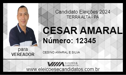 Candidato CESAR AMARAL 2024 - TERRA ALTA - Eleições