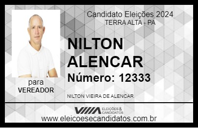 Candidato NILTON ALENCAR 2024 - TERRA ALTA - Eleições