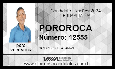 Candidato POROROCA 2024 - TERRA ALTA - Eleições