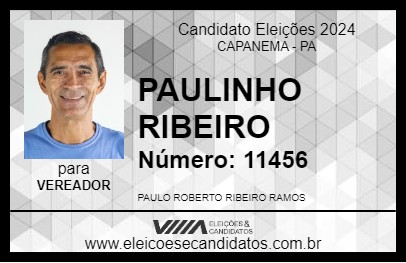 Candidato PAULINHO RIBEIRO 2024 - CAPANEMA - Eleições