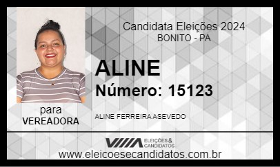 Candidato ALINE 2024 - BONITO - Eleições