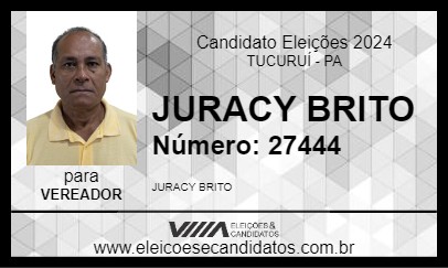 Candidato JURACY BRITO 2024 - TUCURUÍ - Eleições