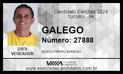 Candidato GALEGO 2024 - TUCURUÍ - Eleições