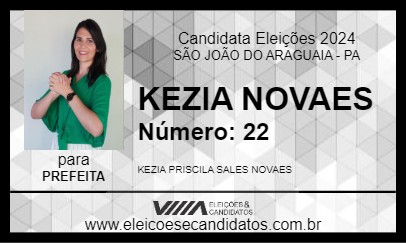 Candidato KEZIA NOVAES 2024 - SÃO JOÃO DO ARAGUAIA - Eleições