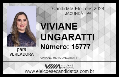 Candidato VIVIANE UNGARATTI 2024 - JACUNDÁ - Eleições