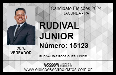 Candidato RUDIVAL JUNIOR 2024 - JACUNDÁ - Eleições