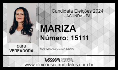 Candidato MARIZA 2024 - JACUNDÁ - Eleições