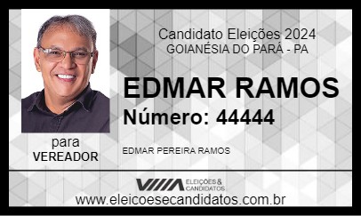 Candidato EDMAR RAMOS 2024 - GOIANÉSIA DO PARÁ - Eleições